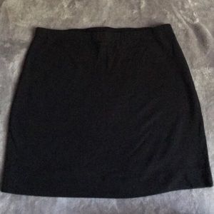Black mini skirt